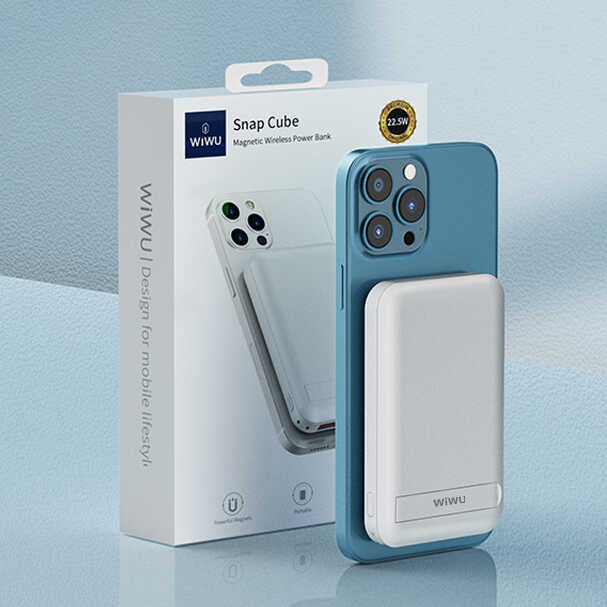 Wiwu SC10000 M-safe Mıknatıslı Wireless Powerbank Siyah