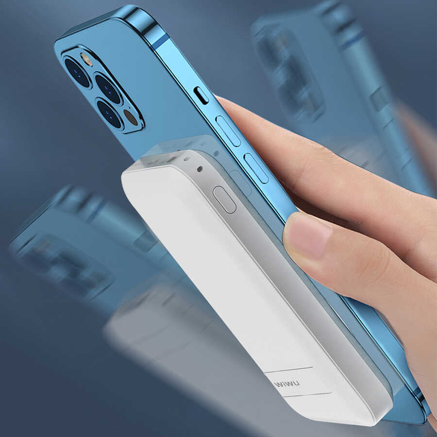 Wiwu SC10000 M-safe Mıknatıslı Wireless Powerbank Siyah