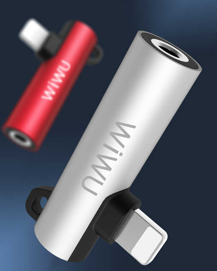 Wiwu ST03 Lightning Ses Adaptörü Siyah