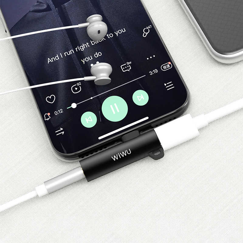 Wiwu ST05 Type-C Ses Adaptörü Gri