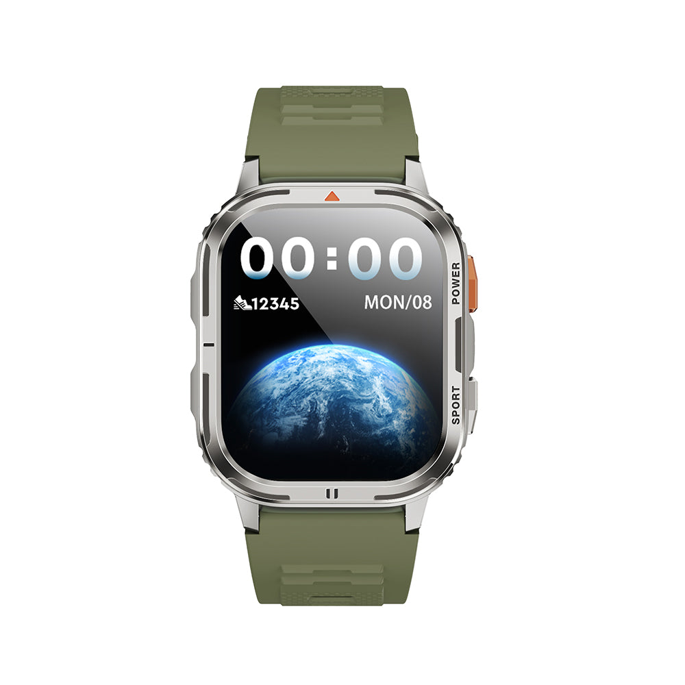 Wiwu SW05 Smart Watch İOS ve Android Uyumlu TFT Ekranlı IP68 Sertifikalı Akıllı Saat Gümüş
