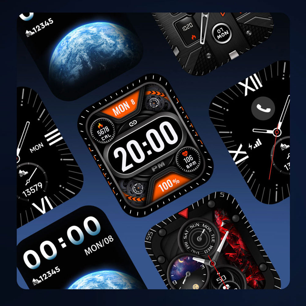 Wiwu SW05 Smart Watch İOS ve Android Uyumlu TFT Ekranlı IP68 Sertifikalı Akıllı Saat Gümüş