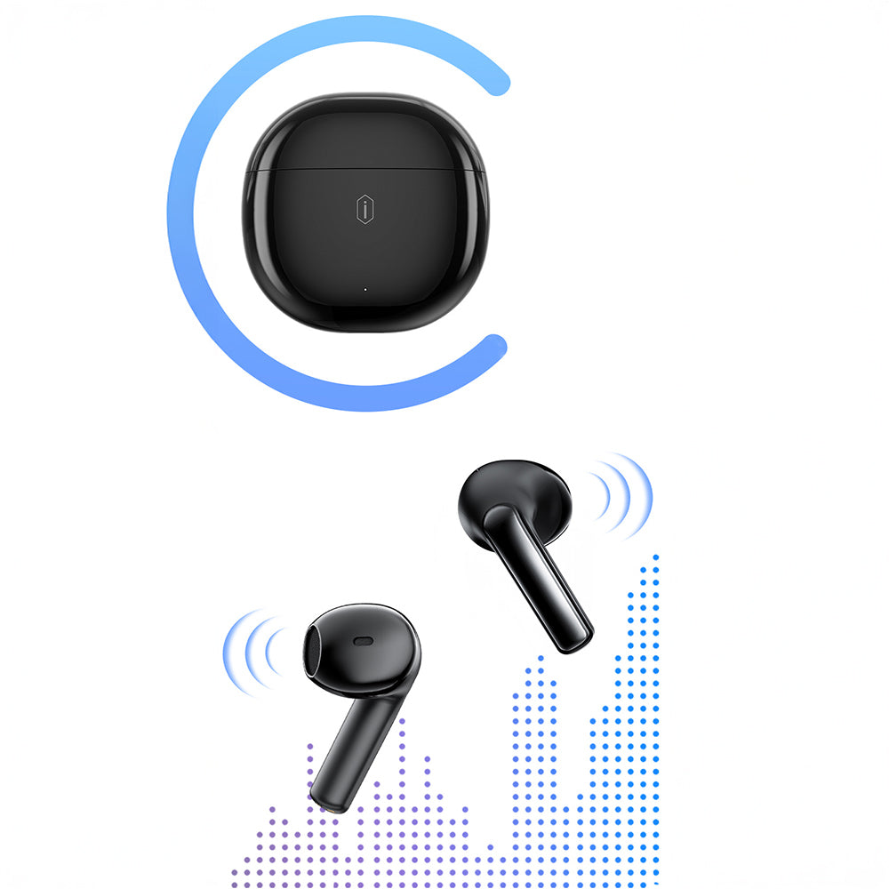Wiwu T31 ENC Teknolojili TWS Kulak İçi Bluetooth Kulaklık v5.4 Siyah