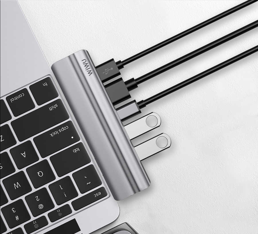 Wiwu T9 Type-C Hub Gri