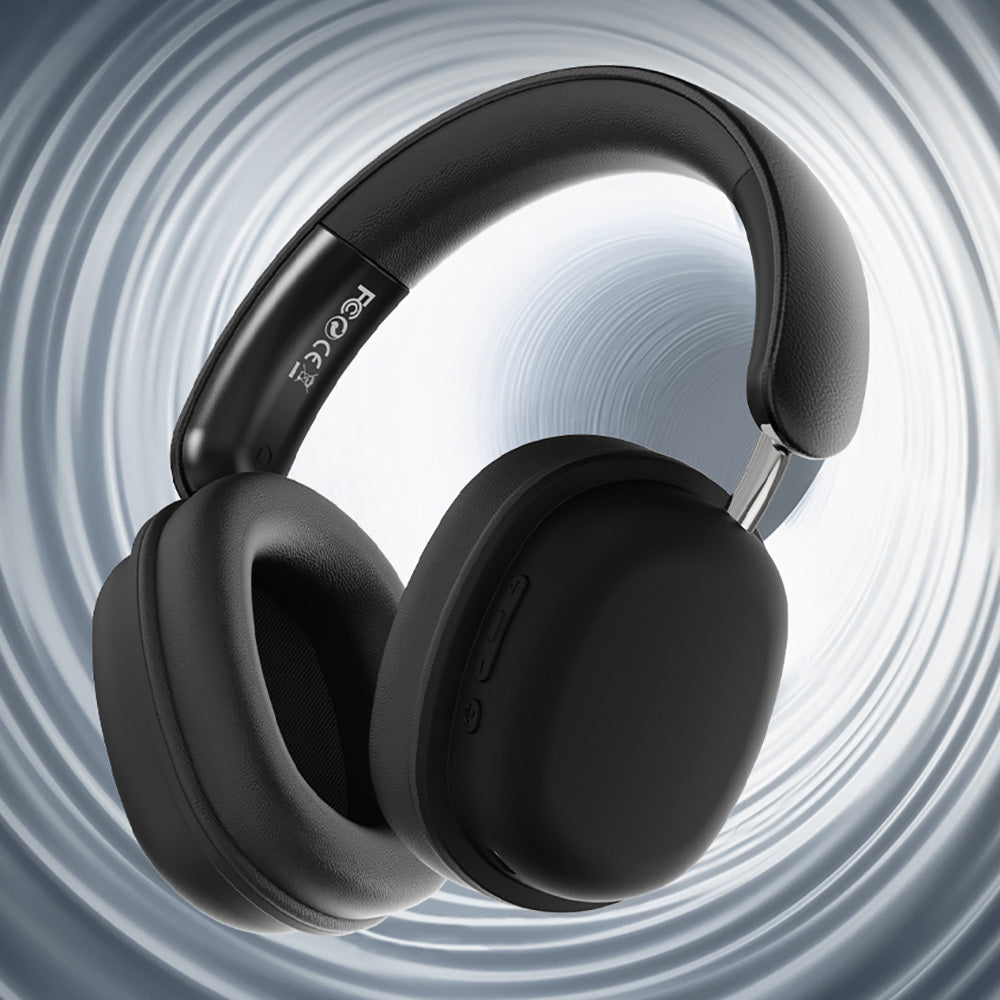 Wiwu TD-05 Elite Serisi Ayarlanabilir Katlanabilir Pure Bass Hi-Fi Kulak Üstü Bluetooth v5.3 Kulaklık Siyah