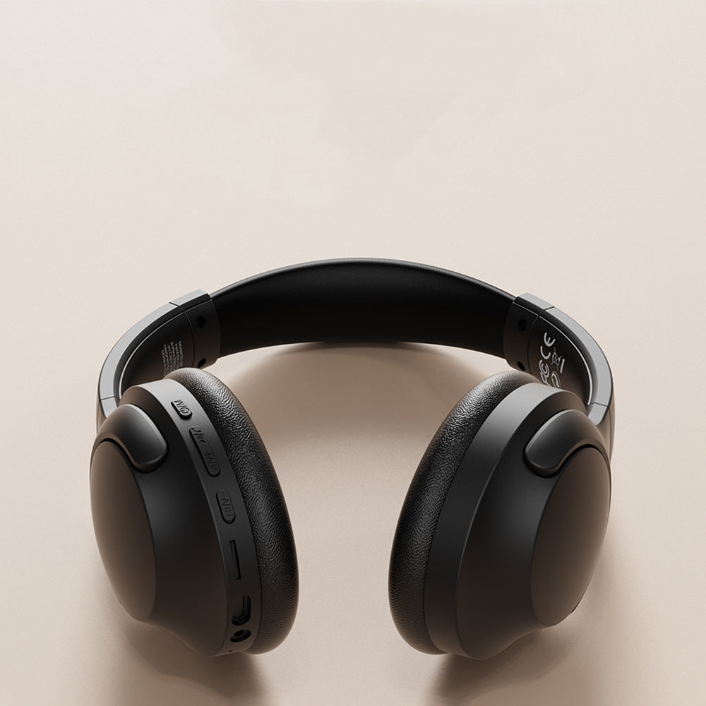 Wiwu TD-08 Elite Serisi Ayarlanabilir Pure Bass Hi-Fi Kulak Üstü Bluetooth Kulaklık v5.3 Siyah