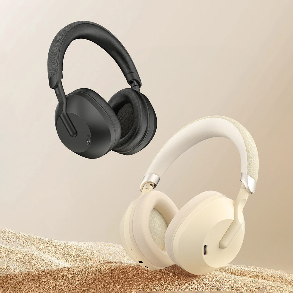 Wiwu TD-09 Solar Enerjili ANC Özellikli Katlanabilir Ayarlanabilir Kulak Üstü v5.3 Bluetooth Kulaklık Siyah