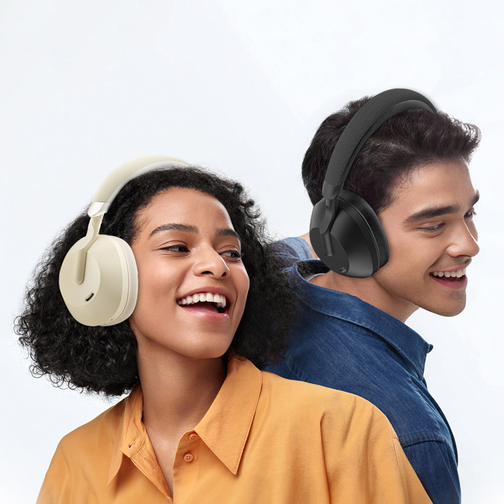 Wiwu TD-09 Solar Enerjili ANC Özellikli Katlanabilir Ayarlanabilir Kulak Üstü v5.3 Bluetooth Kulaklık Siyah