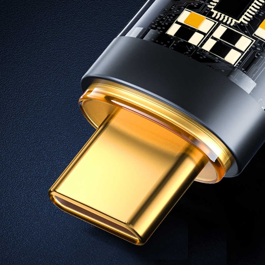 Wiwu TM02 Type-C to Type-C PD Data Kablo 480Mbps 100W 2 metre Siyah