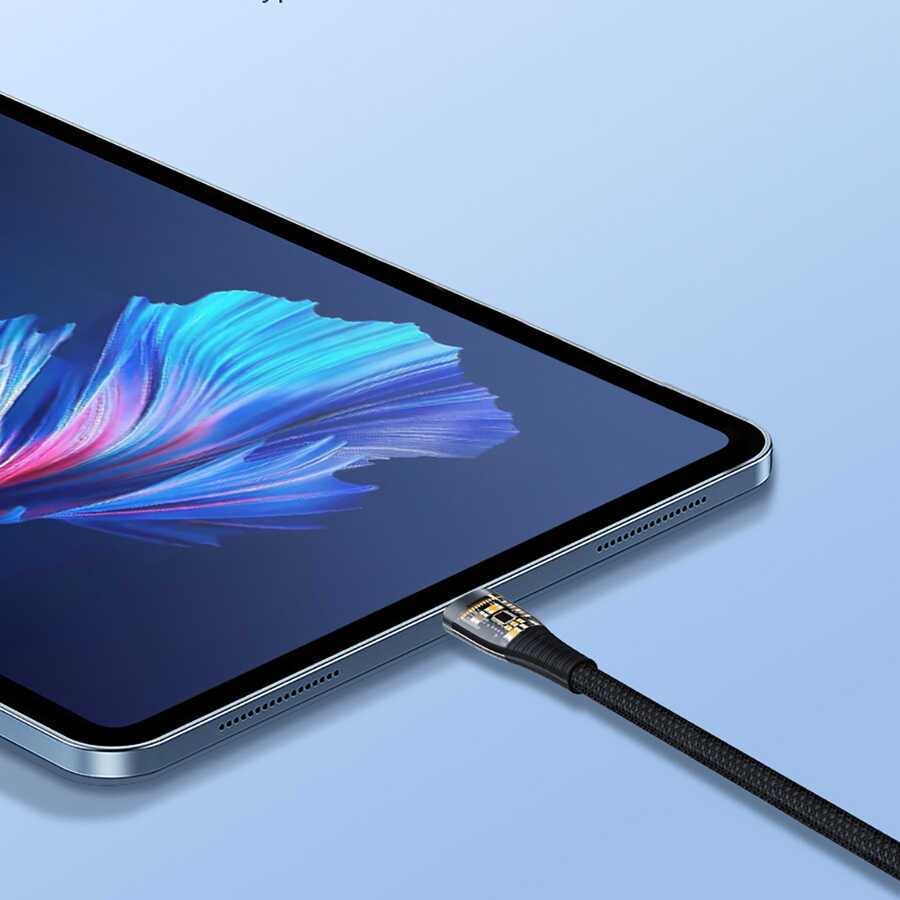 Wiwu TM02 Type-C to Type-C PD Data Kablo 480Mbps 100W 2 metre Siyah