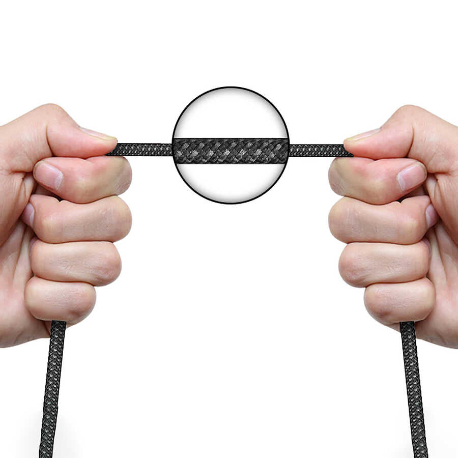 Wiwu TM02 Type-C to Type-C PD Data Kablo 480Mbps 100W 2 metre Siyah