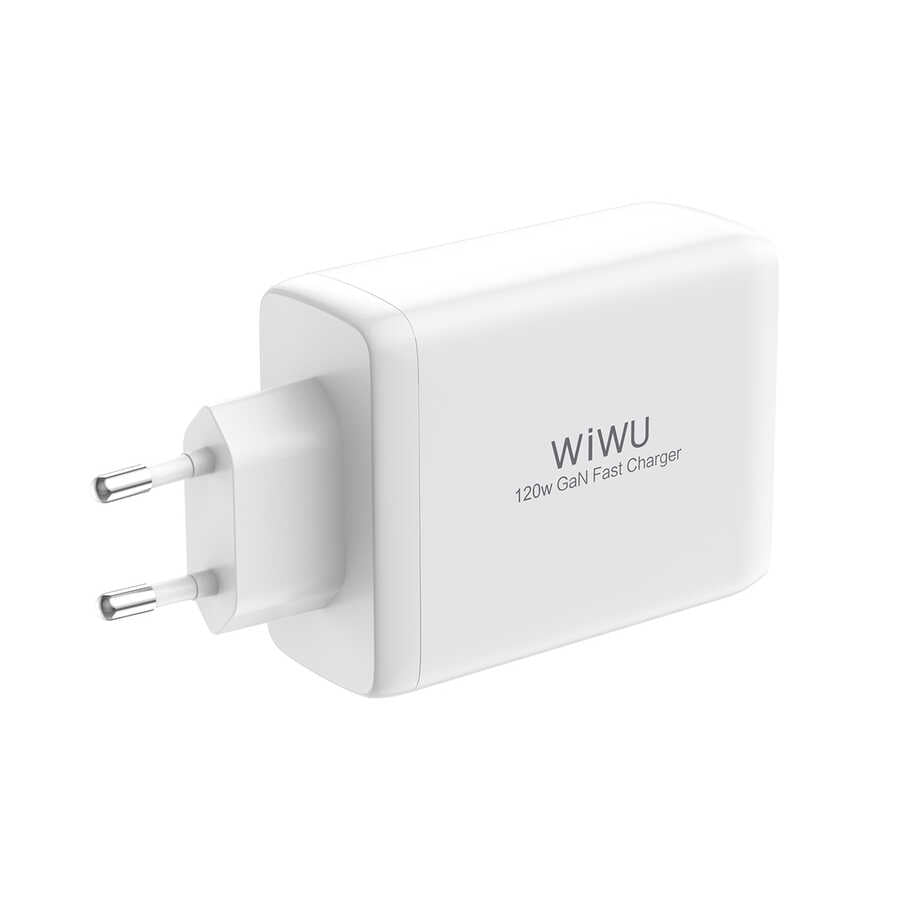 Wiwu TR257-AEU Mini GaN Tech 120W Power Adaptör Beyaz