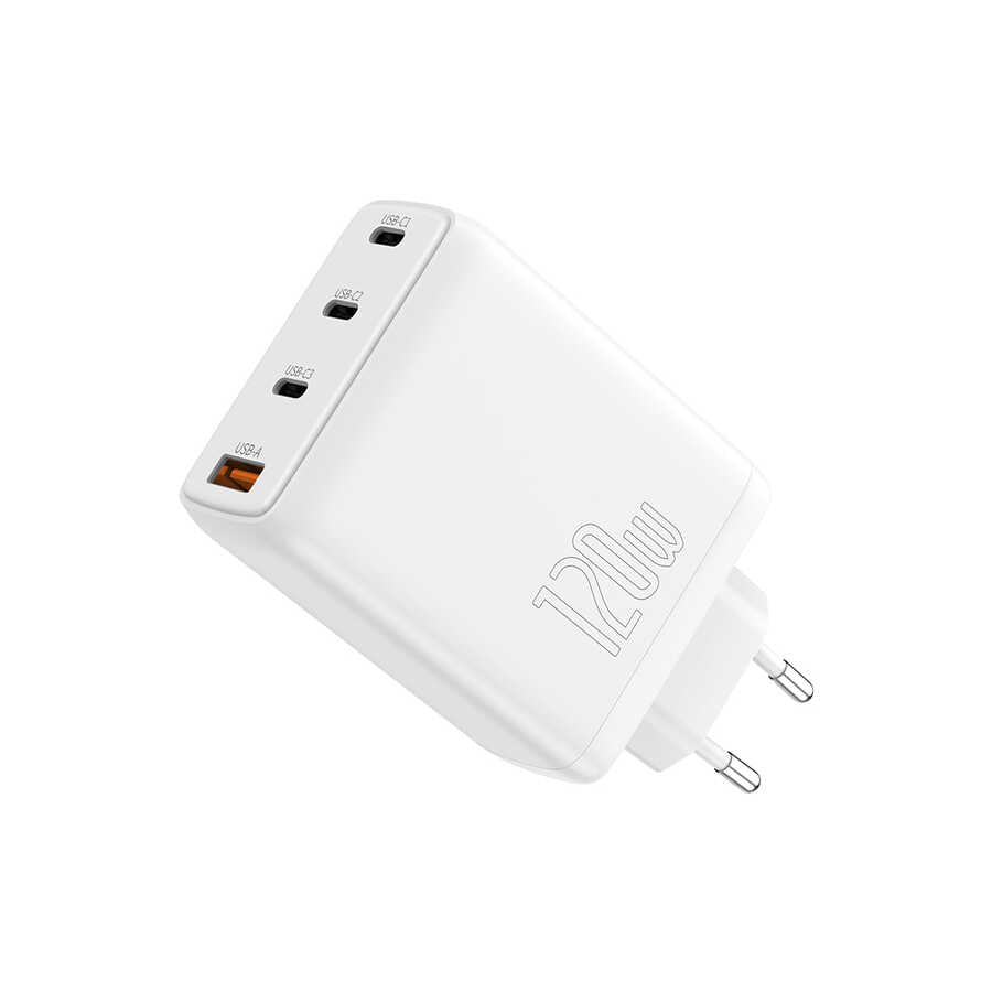 Wiwu TR257-AEU Mini GaN Tech 120W Power Adaptör Beyaz
