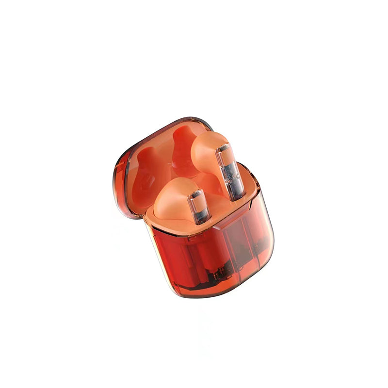 Wiwu TWS11 Şeffaf Tasarımlı Ghost Kulak İçi Bluetooth Kulaklık Turuncu