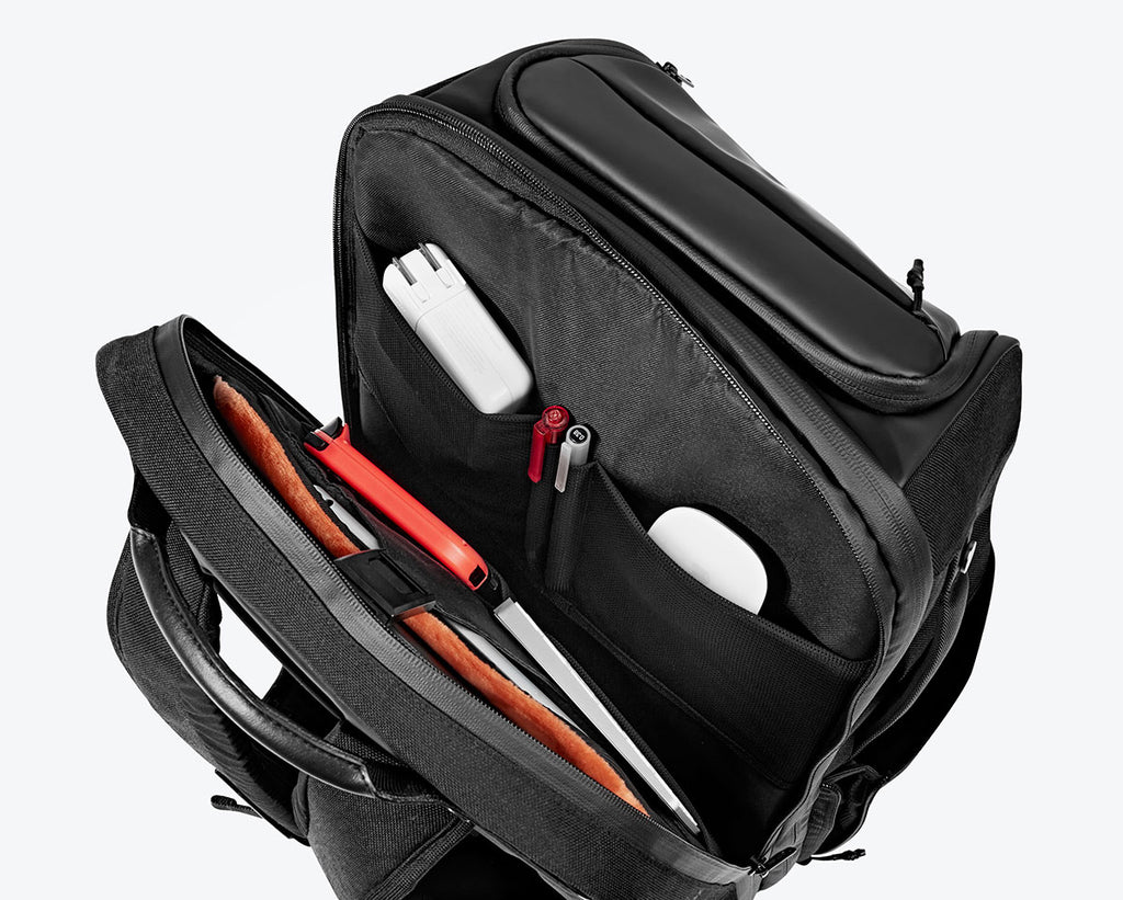 Wiwu Warriors Back Pack 21 Bölmeli 30 Litre Kapasiteli Su Geçirmez Sırt Çantası Siyah