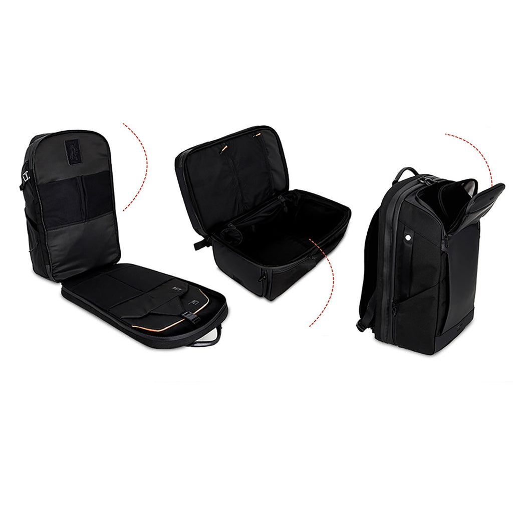 Wiwu Warriors Back Pack 21 Bölmeli 30 Litre Kapasiteli Su Geçirmez Sırt Çantası Siyah