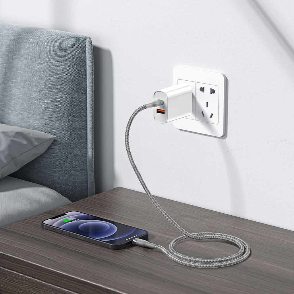 Wiwu Wİ-C017 Concise Serisi Type-C to Lightning PD Data Kablo 30W 2 Metre Siyah