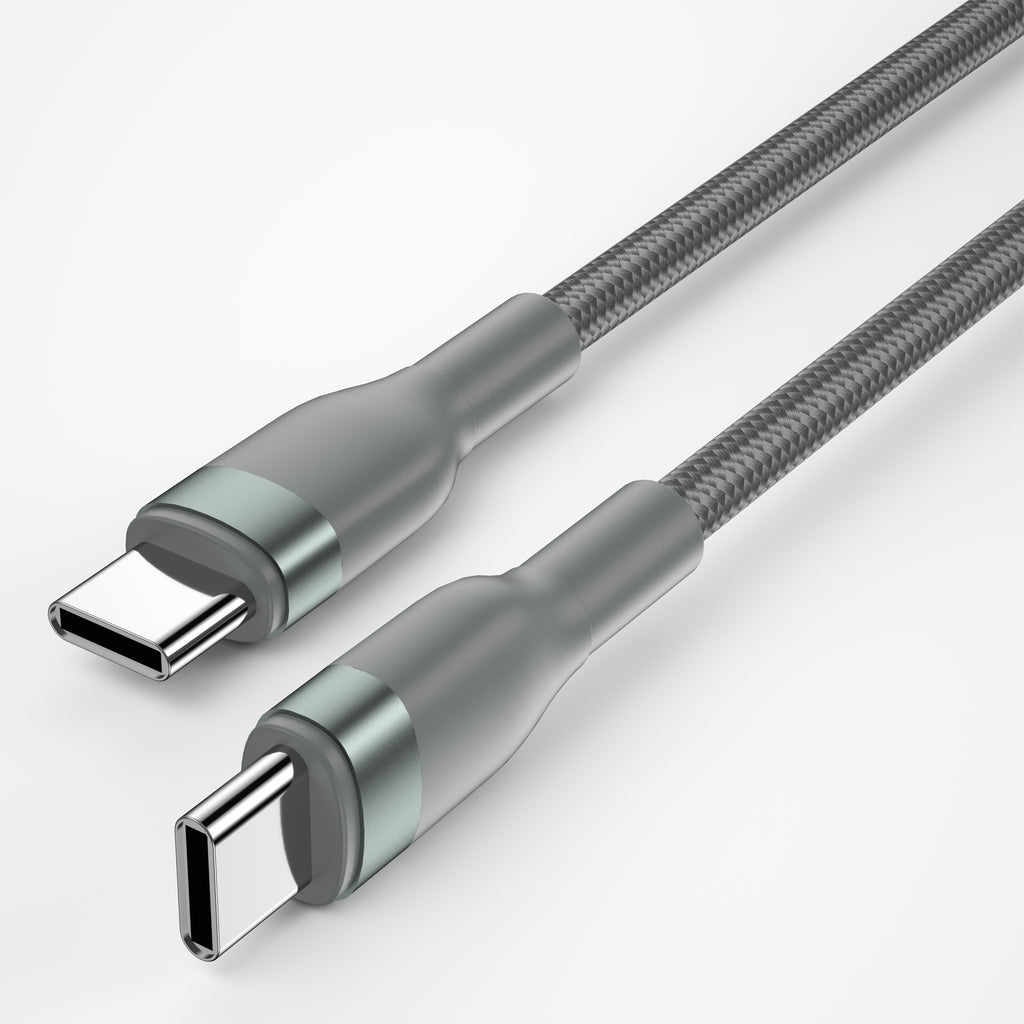Wiwu Wi-C017 Concise Serisi Type-C to Type-C PD Data Kablo 100W 2M Gri