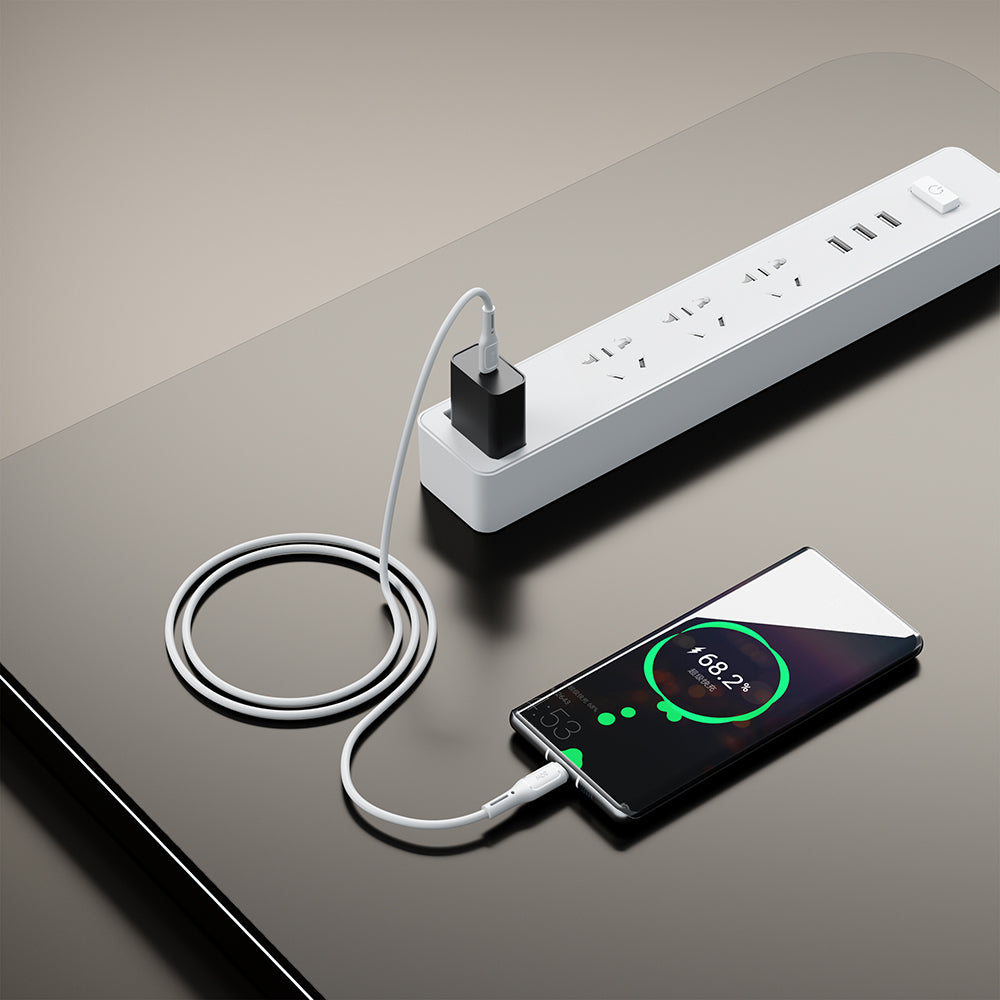 Wiwu Wi-C043E Starlink Serisi Type-C to Type-C Hızlı Şarj Özellikli Data ve Şarj Kablosu 60W 1M Beyaz