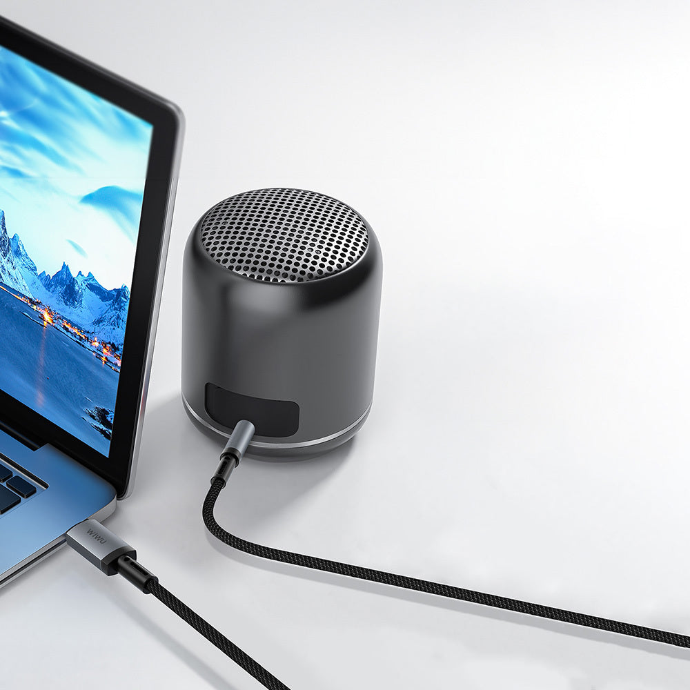 Wiwu Wi-C048 Legend Audio Serisi Lightning to 3.5mm Aux Ses Kablosu 1.5M Siyah