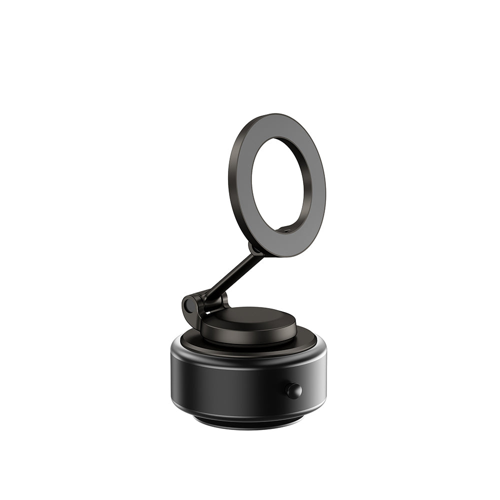 Wiwu Wi-CH056 Type-C Portlu Elektrikli Vakum Özellikli Magnetik Telefon Tutucu Siyah