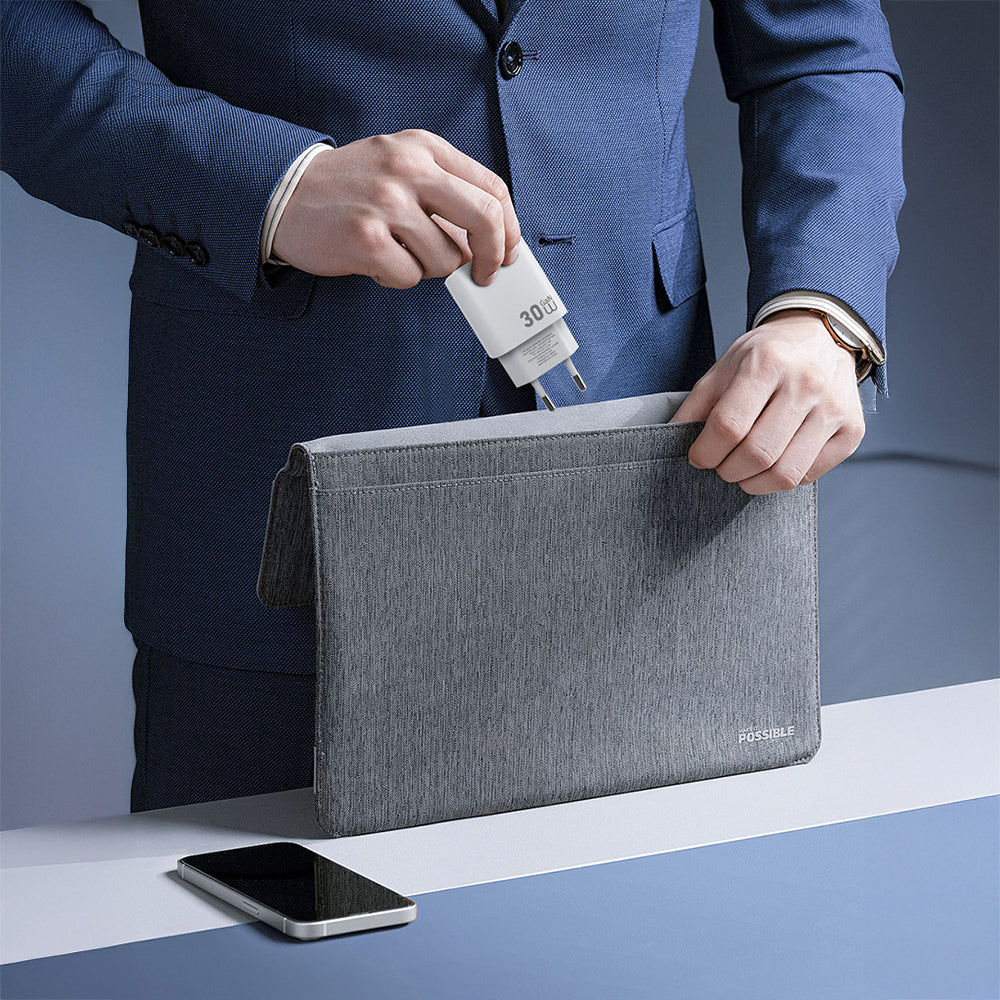 Wiwu Wi-G008 Essen Serisi GaN Tech PD Hızlı Şarj Özellikli Şarj Başlığı 30W Beyaz