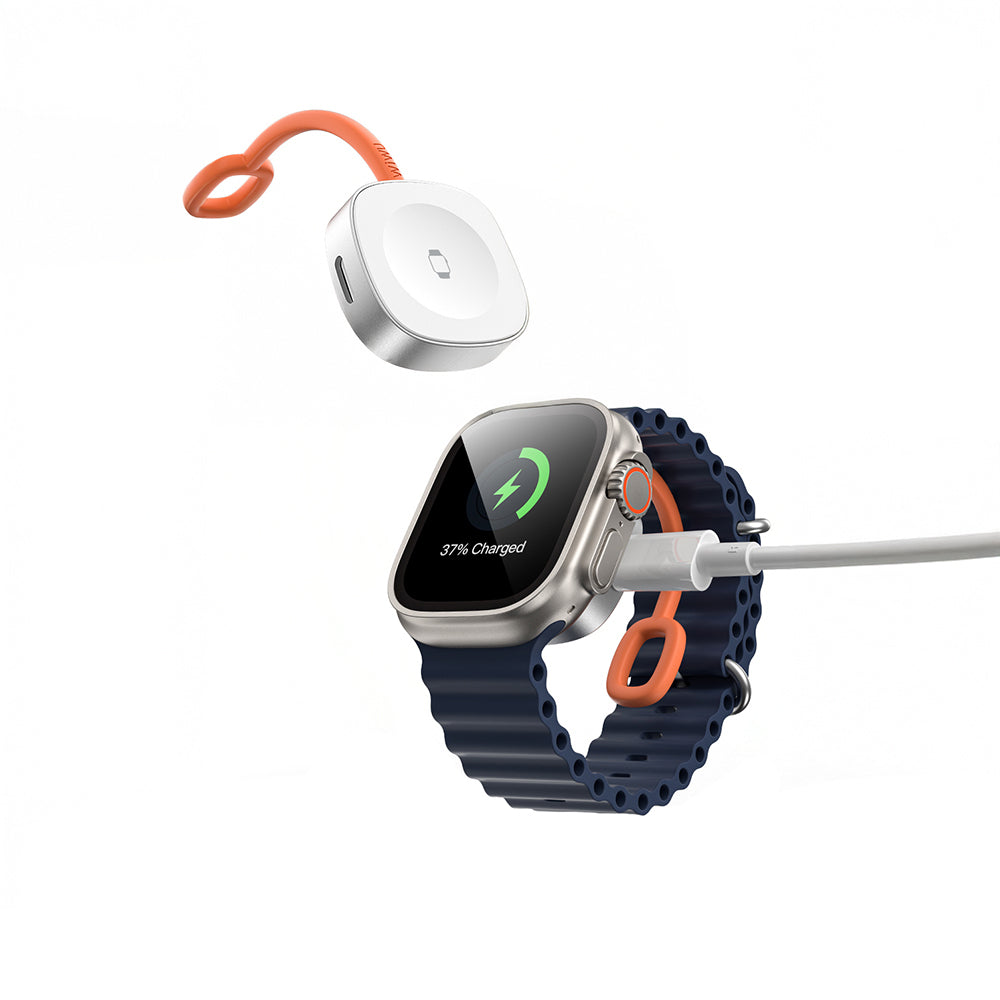 Wiwu Wi-M23 Akıllı Saat Taşınabilir Wireless Magnetik Şarj Aleti 2.5W Beyaz