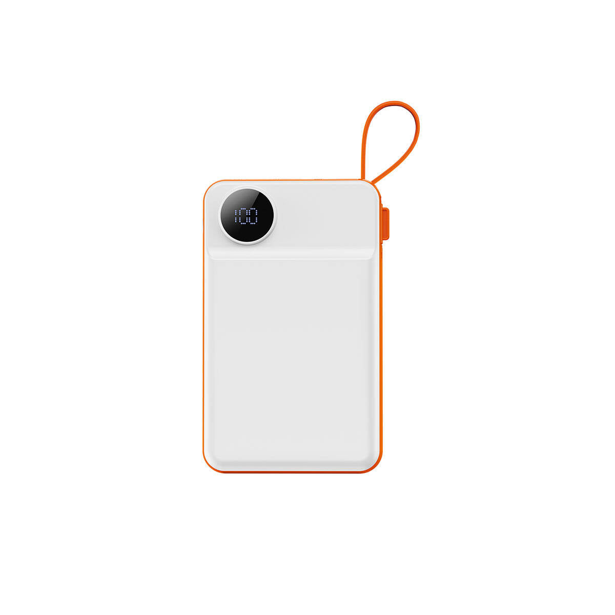 Wiwu Wi-P007 LED Ekranlı Akıllı Saat Kablosuz Şarj Özellikli Taşınabilir Powerbank 10000mAh 22.5W Siyah