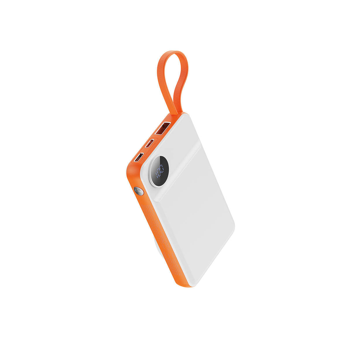 Wiwu Wi-P007 LED Ekranlı Akıllı Saat Kablosuz Şarj Özellikli Taşınabilir Powerbank 10000mAh 22.5W Siyah