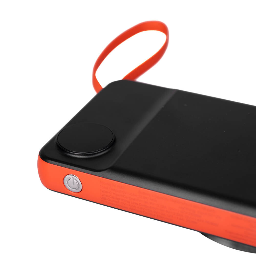 Wiwu Wi-P007 LED Ekranlı Akıllı Saat Kablosuz Şarj Özellikli Taşınabilir Powerbank 10000mAh 22.5W Siyah