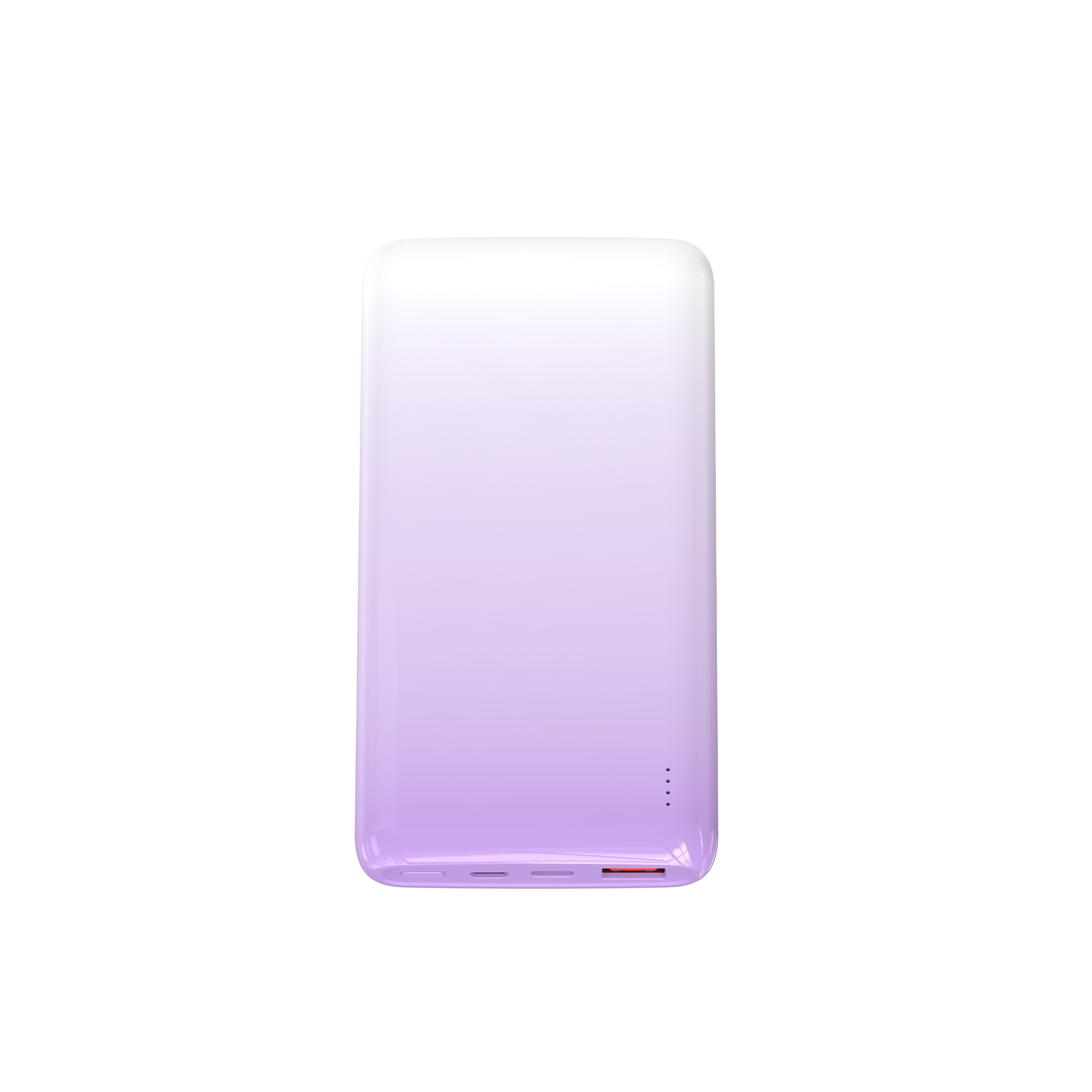 Wiwu Wi-P008 Rainbow LED Işıklı Göstergeli Renkli Taşınabilir Powerbank PD 22.5W 10000mAh Mor