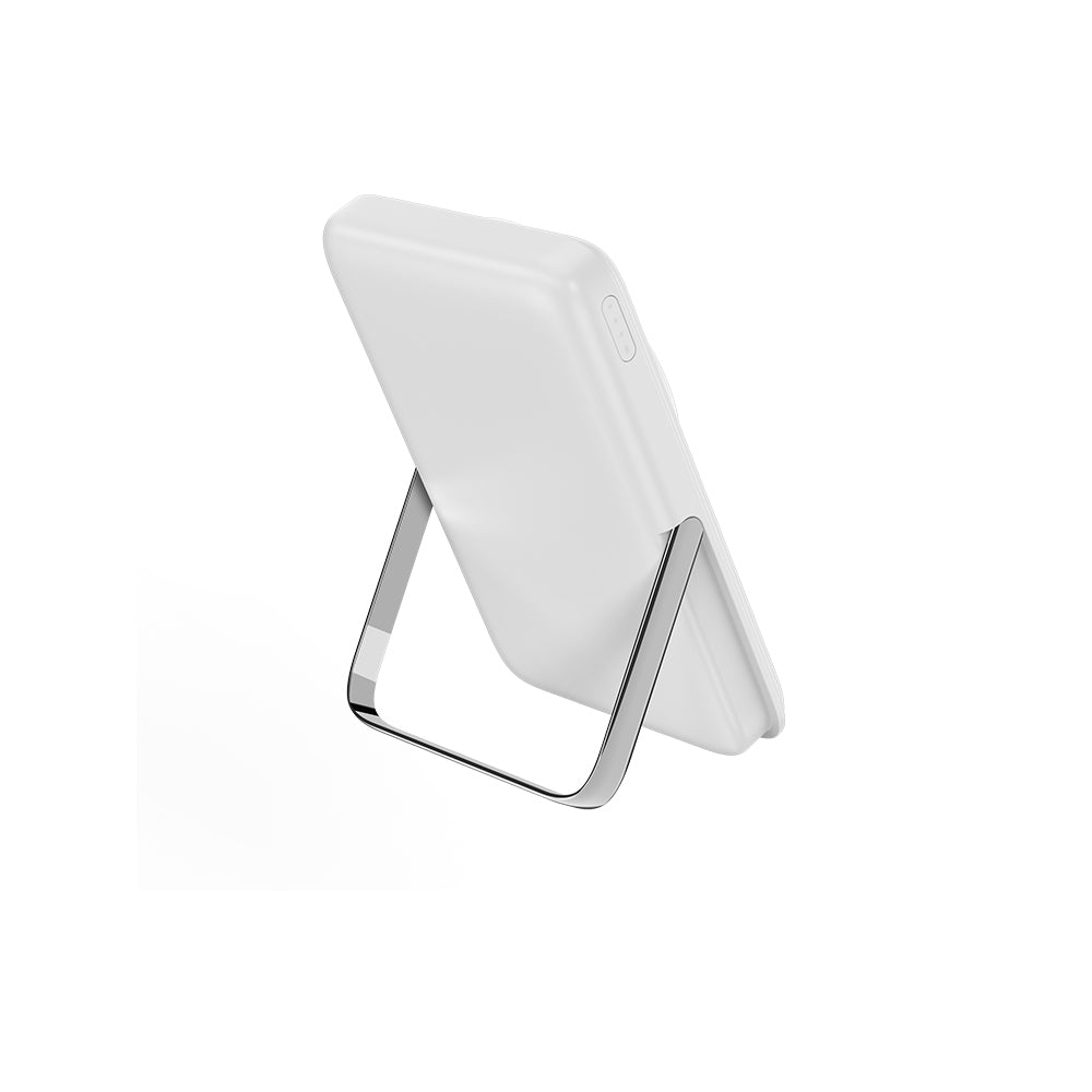 Wiwu Wi-P011 Gentleman Serisi LED Işık Göstergeli Standlı Kablosuz Powerbank 10.000mAh 15W Siyah