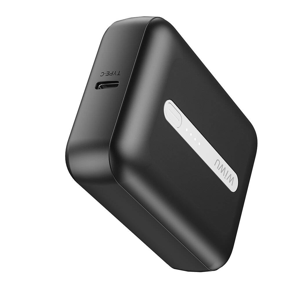 Wiwu Wi-P033 LED Işık Göstergeli Taşınabilir Mini Powerbank 10000mAh Beyaz