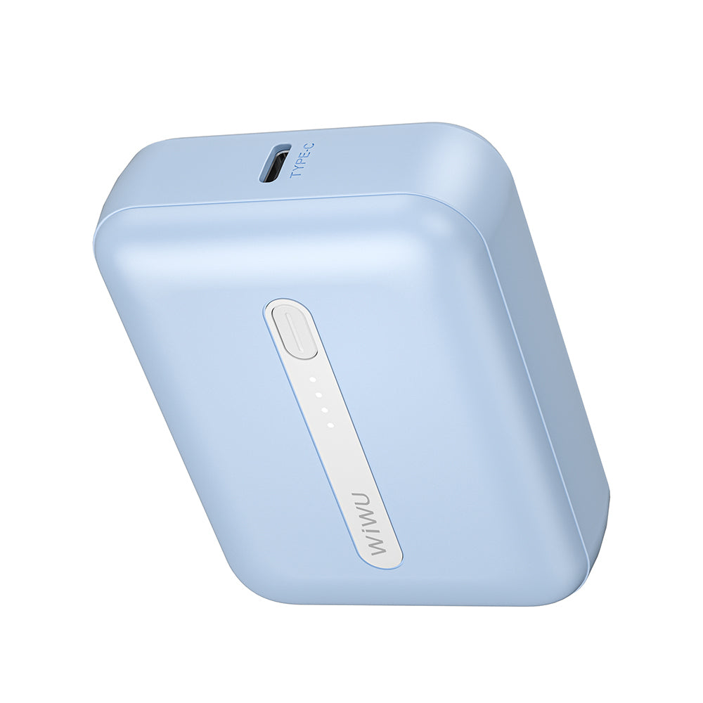 Wiwu Wi-P033 LED Işık Göstergeli Taşınabilir Mini Powerbank 10000mAh Beyaz