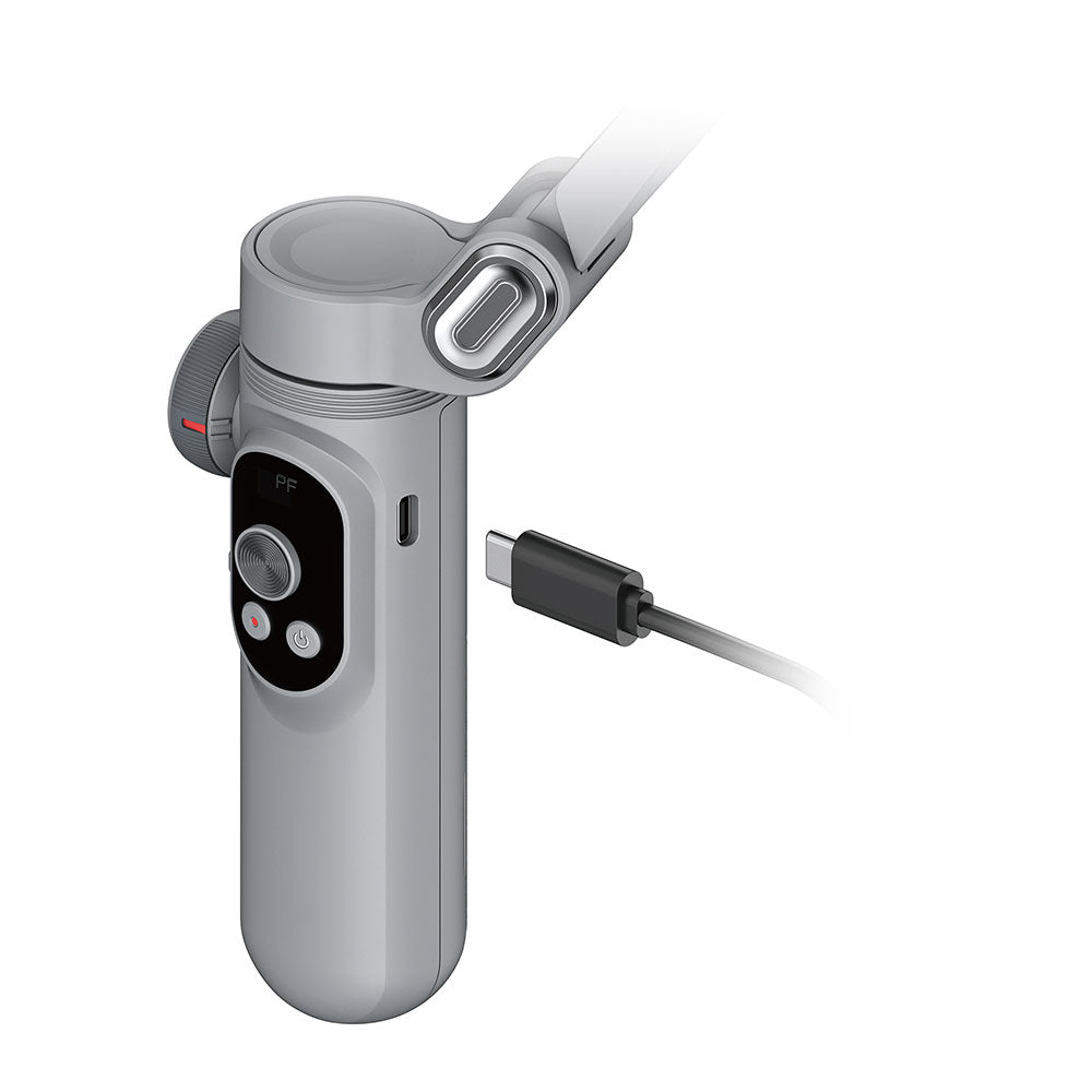 Wiwu Wi-SE007 Yunteng Serisi Işıklı 3-Axis El Tipi Pan Tilt Gimbal Stabilizatör Gri