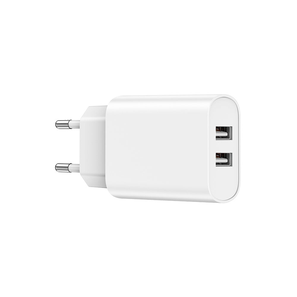 Wiwu Wi-U003 Quick 2.1A Çift USB Çıkışlı Hızlı Şarj Başlığı Adaptörü Beyaz