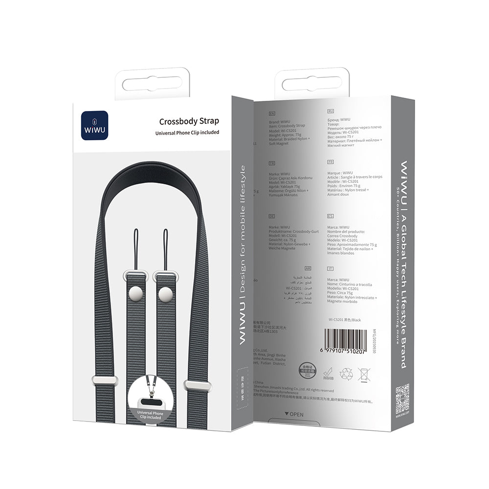 Wiwu Wi‑CS201 Telefon Boyun Askı İpi 205cm Kahverengi