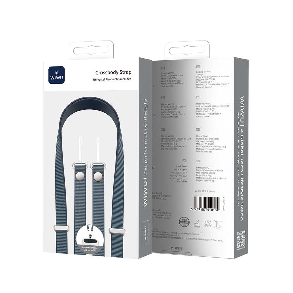 Wiwu Wi‑CS201 Telefon Boyun Askı İpi 205cm Mavi