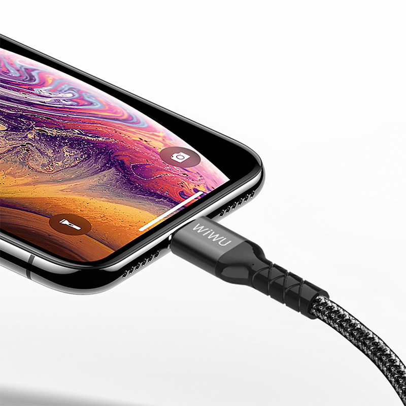 Wiwu WP101 MFI Type-c to Lightning Kablo Kırmızı