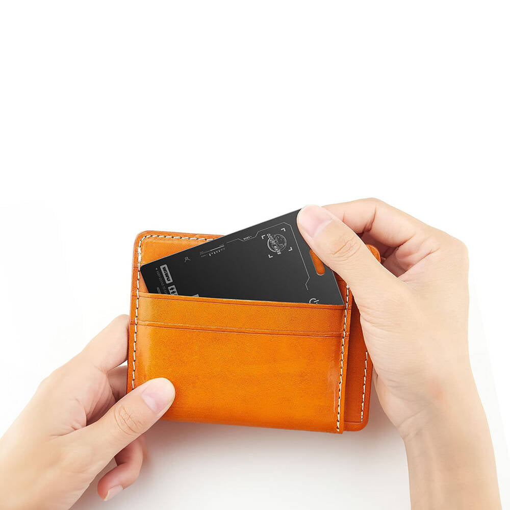 Wiwu WT-03 iTag iOS Find My Destekli Kartlık Tasarımlı Kaybolmaya Karşı GPS Akıllı Takip Cihazı Siyah