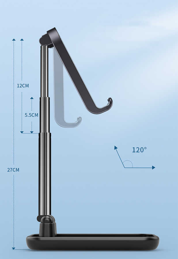 Wiwu ZM100 Tablet - Telefon Standı Siyah