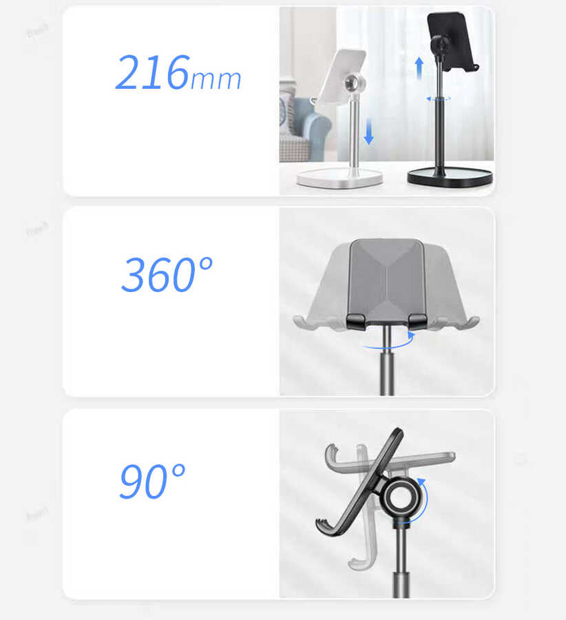 Wiwu ZM101 Tablet - Telefon Standı Siyah