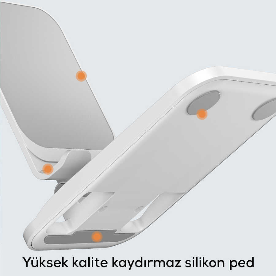 Wiwu ZM102 Tablet - Telefon Standı Beyaz