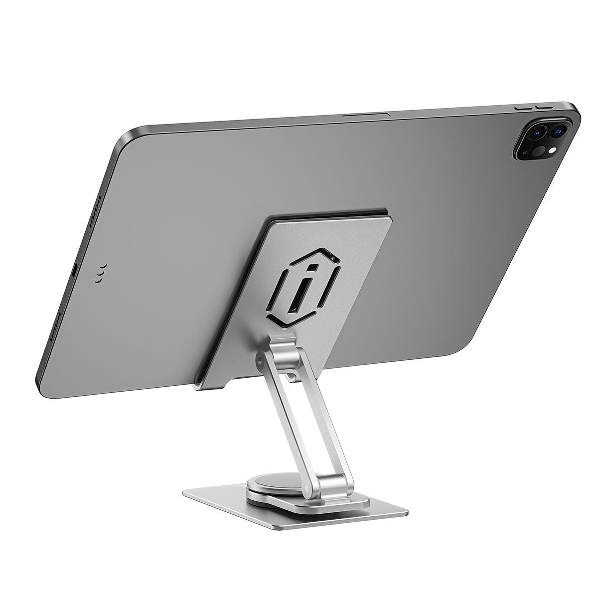 Wiwu ZM107 Taşınabilir Katlanabilir 360 Dönebilen Metal Telefon ve Tablet Standı Gümüş