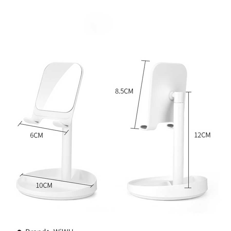 Wiwu ZM201 Aynalı Tablet - Telefon Standı Beyaz