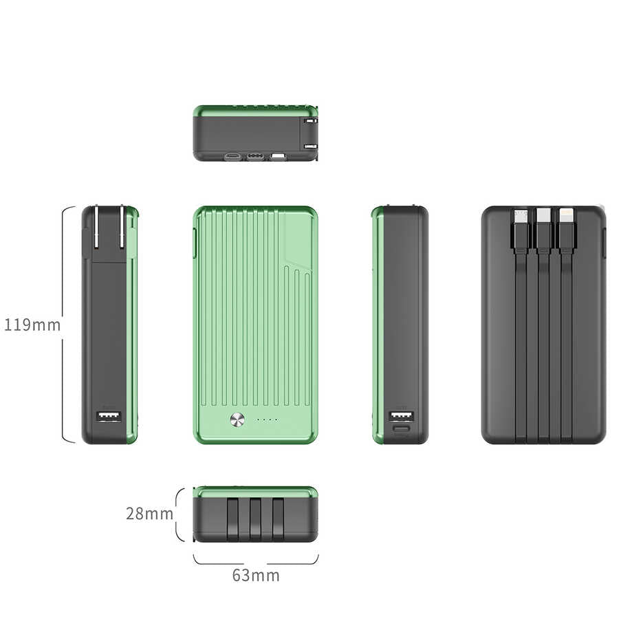 Xipin T106 10000 Mah Powerbank Gümüş