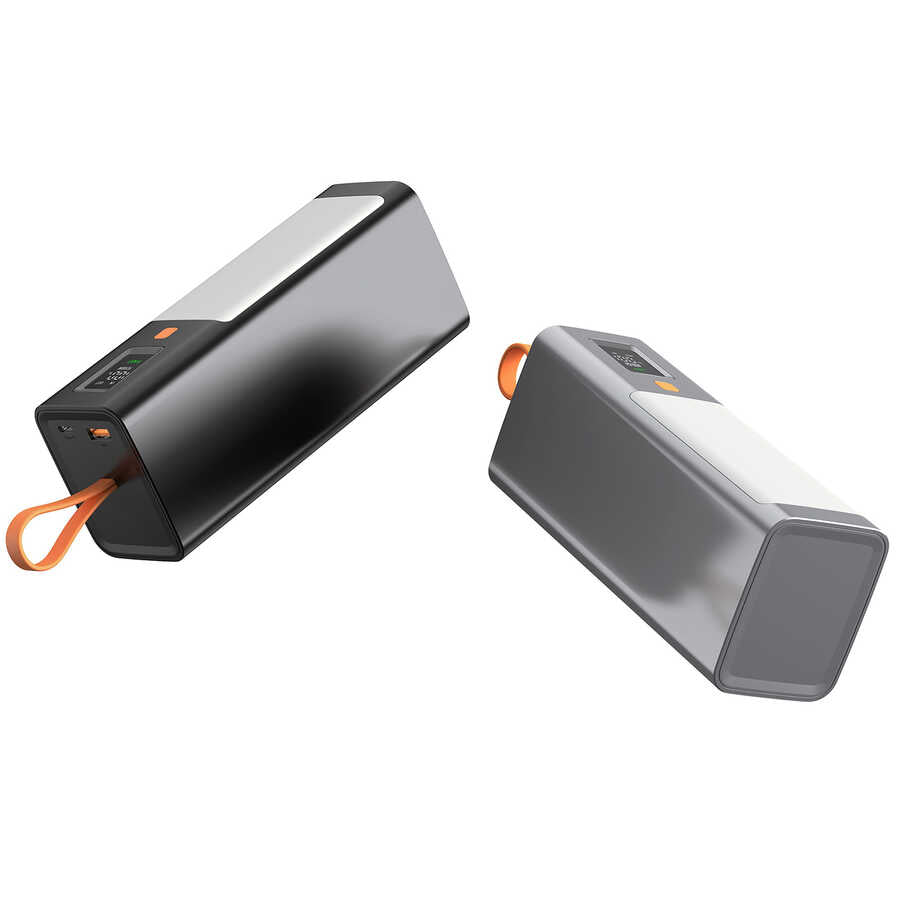 Xipin T133L Işıklı PD 100W Hızlı Şarj Özellikli 40000 Mah Powerbank Gri