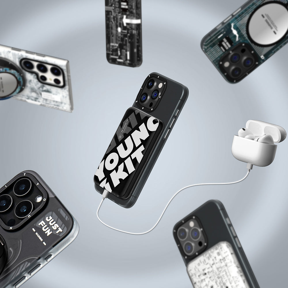 Youngkit APE Hızlı Şarj Özellikli Wireless Powerbank 15W 5000mAh Beyaz