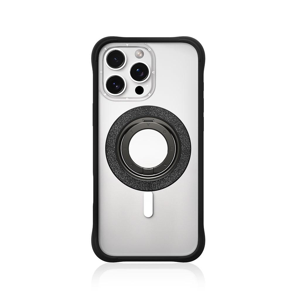 Youngkit Colorful Serisi Double Magnetik Ring Stand Telefon Tutucu Siyah