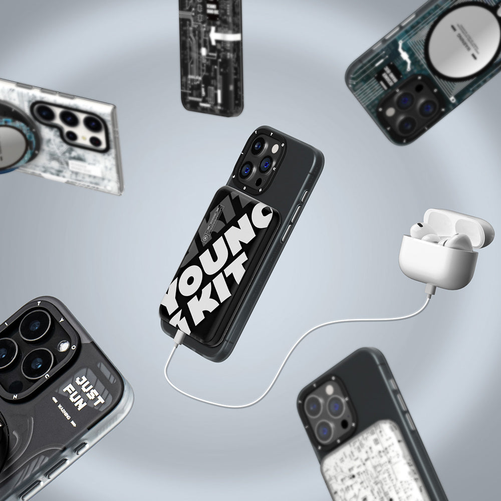 Youngkit Tech Hızlı Şarj Özellikli Wireless Powerbank 15W 5000mAh Beyaz